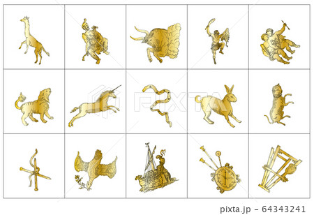 冬の星座影あり線なし金枠 冬の星座影あり線なし金枠 64343241