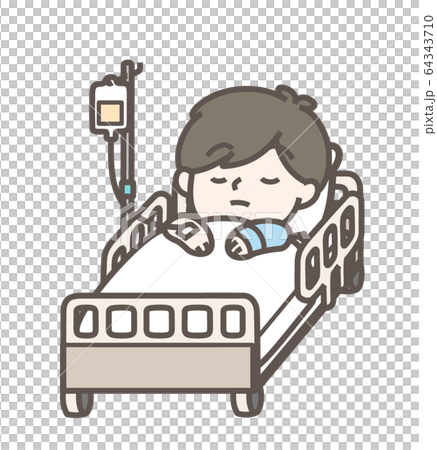 Hospitalized male drip Hospitalized male drip 64343710