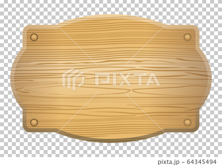 Oak board with a wooden board with wood grain | Background material for title back and catch copy banner Oak board with a wooden board with wood grain | Background material for title back and catch copy banner 64345494