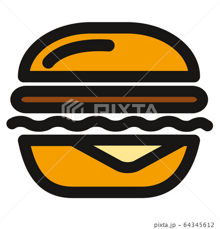 Hamburger with meat and cheese 64345612