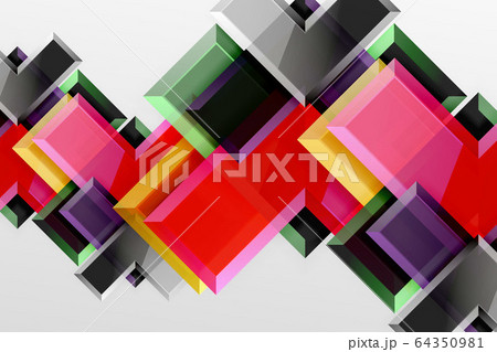 Metal arrow shape background. Abstract geometric background with 3d effect composition For Wallpaper, Banner, Background, Card, Book Illustration, landing page 64350981