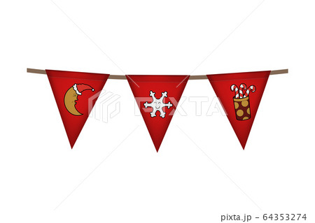 Christmas and new year flag garland. 64353274