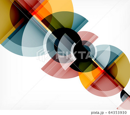 Abstract background, circle and triangle design round shapes overlapping. Geometric trendy template. Vector Illustration For Wallpaper, Banner, Background, Card, Book Illustration, landing page Abstract background, circle and triangle design round shapes overlapping. Geometric trendy template. Vector Illustration For Wallpaper, Banner, Background, Card, Book Illustration, landing page 64353930
