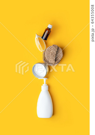 Creative concept of eco-friendly natural cleaning Creative concept of eco-friendly natural cleaning 64355008