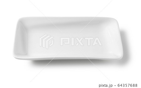 白い角皿 64357688