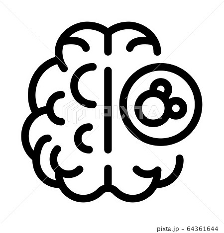 human brain icon vector outline illustration human brain icon vector outline illustration 64361644