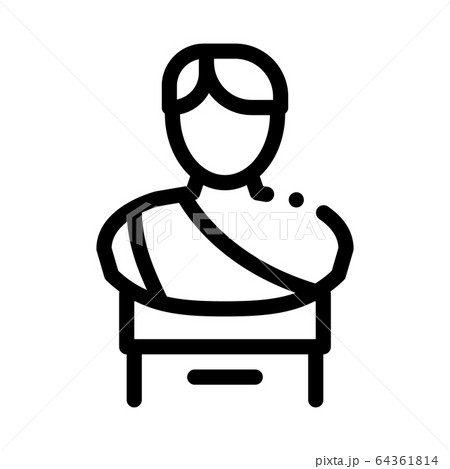 bust of greek emperor icon vector outline illustration bust of greek emperor icon vector outline illustration 64361814