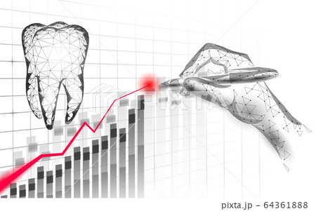 Medical healthy human tooth 3d. Medicine model low poly. Doctor online concept. Medical consultation app. Web healthcare dentist stomatologist modern technology vector illustration Medical healthy human tooth 3d. Medicine model low poly. Doctor online concept. Medical consultation app. Web healthcare dentist stomatologist modern technology vector illustration 64361888