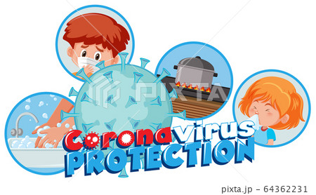 Corona virus protection sign Corona virus protection sign 64362231