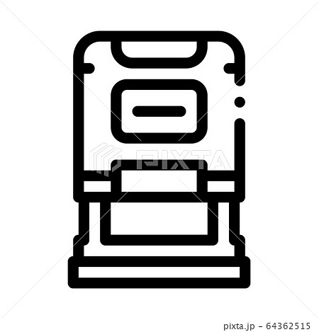 court seal icon vector outline illustration 64362515