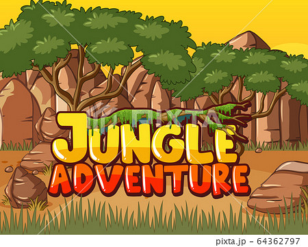 Scene with word related to nature and forest 64362797