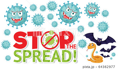 Covid-19 virus from bat to snake Covid-19 virus from bat to snake 64362977