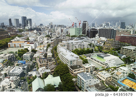 View of the Fukuoka cityscape from a rooftop terrace. View of the Fukuoka cityscape from a rooftop terrace. 64365679