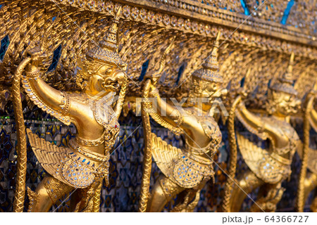 Temple of the Emerald Buddha or Wat Phra Kaew temple in Bangkok,Thailnd Temple of the Emerald Buddha or Wat Phra Kaew temple in Bangkok,Thailnd 64366727