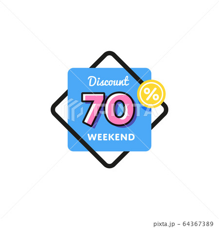 Discount tag with special offer sale sticker. Discount tag with special offer sale sticker. 64367389