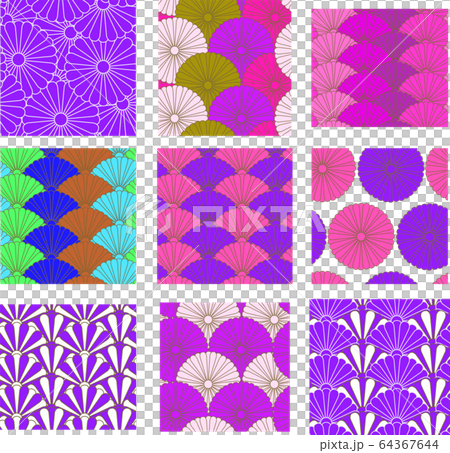 Kiku Japanese Pattern Material Seamless Pattern Stock Illustration PIXTA