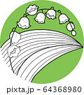lily of the valley in the circle hand draw 64368980