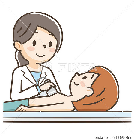 超音波検査　乳がん検診 64369065