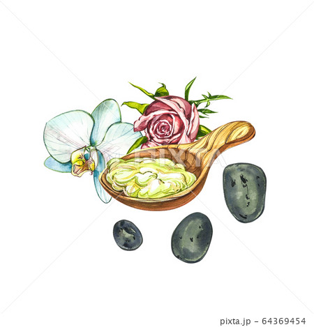 Watercolor SPA Clipart - Collection of SPA and Beauty products and elements, isolated on white background. Watercolor illustrations. Watercolor SPA Clipart - Collection of SPA and Beauty products and elements, isolated on white background. Watercolor illustrations. 64369454