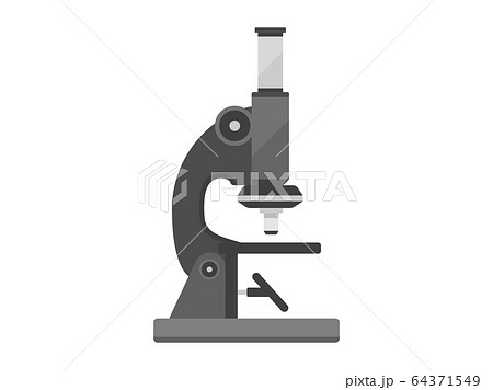 顕微鏡のイラストのイラスト素材