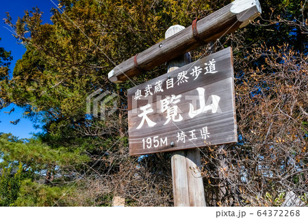 飯能市 天覧山 山頂 64372268