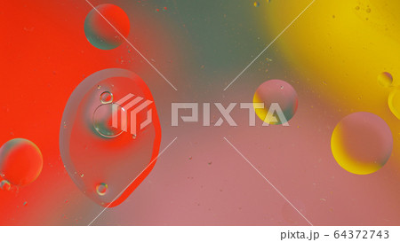 Fantastic structure of colorful bubbles. Chaotic motion. Abstract background 64372743