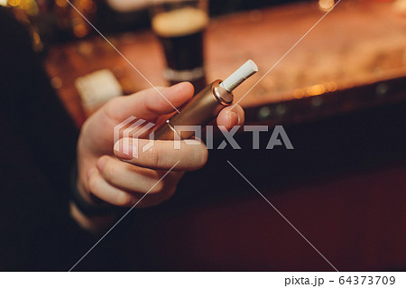 Modern hybrid cigarette device without burning tobacco, alternative smoking. Modern hybrid cigarette device without burning tobacco, alternative smoking. 64373709