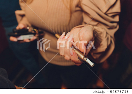Modern hybrid cigarette device without burning tobacco, alternative smoking. Modern hybrid cigarette device without burning tobacco, alternative smoking. 64373713