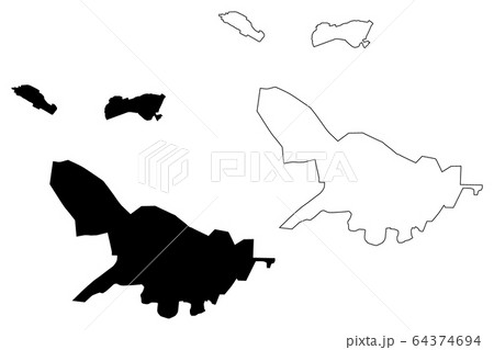 Pleven City (Republic of Bulgaria) map vector 64374694