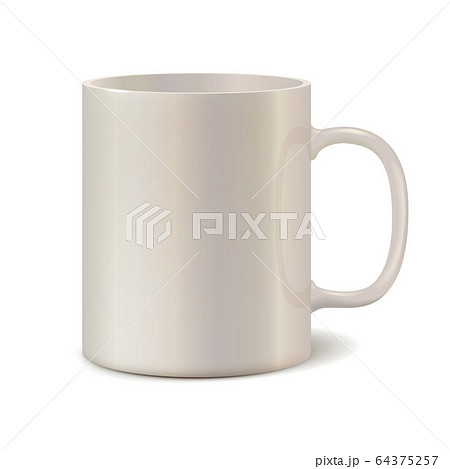 Light pearl ceramic mug for printing corporate 64375257