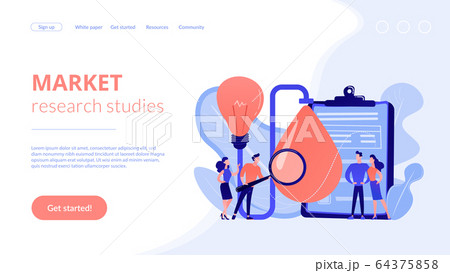 Product testing concept landing page. 64375858
