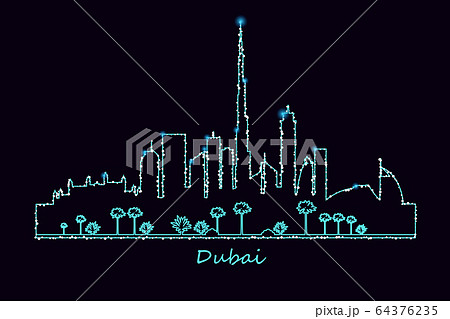 Dubai city at night Dubai city at night 64376235