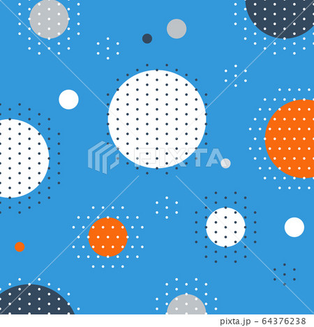 Unusual pattern with circles and dots background 64376238