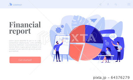 Business statistics concept landing page 64376279