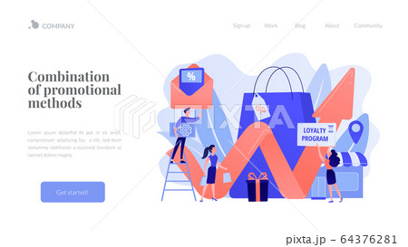 Promotional mix concept landing page 64376281