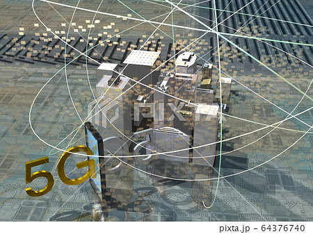 ネットワーク　5G 64376740
