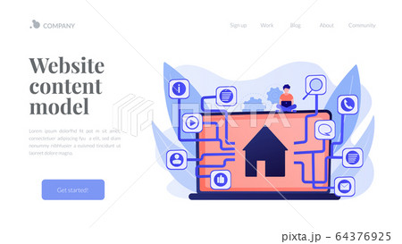 Sitemap creation concept landing page 64376925