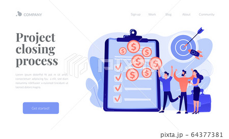 Project closure concept landing page 64377381