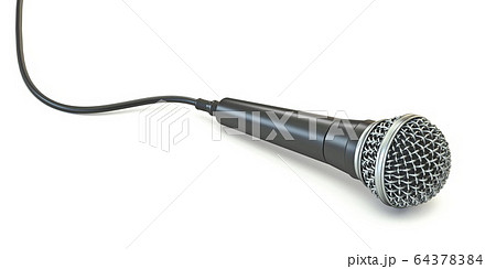 Microphone with cable 3D 64378384