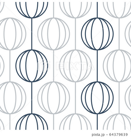 Balls garlands, minimalist pattern and background 64379639