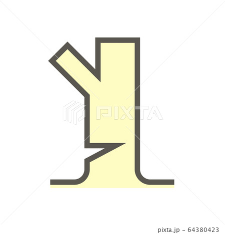 Wood material and sawmill industry vector icon Wood material and sawmill industry vector icon 64380423