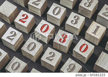 2030年 木製ブロック 2030年 木製ブロック 64381325