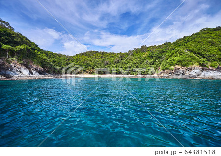 Andaman sea surface landscape with blue sky. Andaman sea surface landscape with blue sky. 64381518