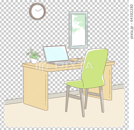 ノートパソコンとパソコンデスク一式 64382280
