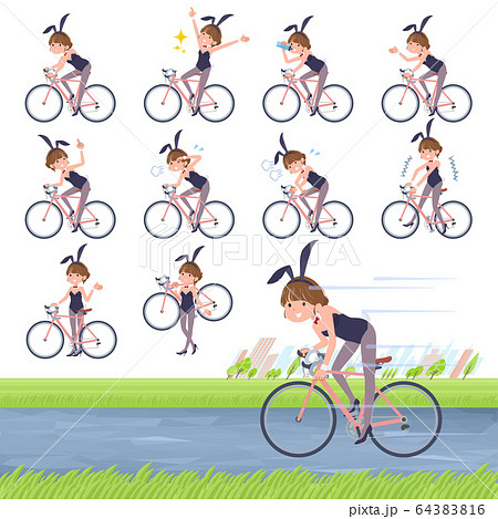 flat type bunny suit women_road bike 64383816