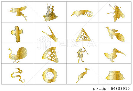 南半球の星座線なし金枠 64383919