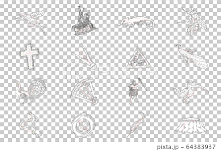 南半球の星座影あり白 64383937