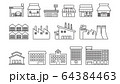 ラインアイコン　店舗・工場・施設 64384463