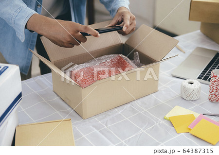 Online small business owner. 64387315