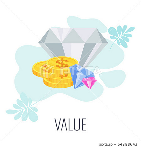 Business values infographics pictogram. Flat vector illustration Business values infographics pictogram. Flat vector illustration 64388643